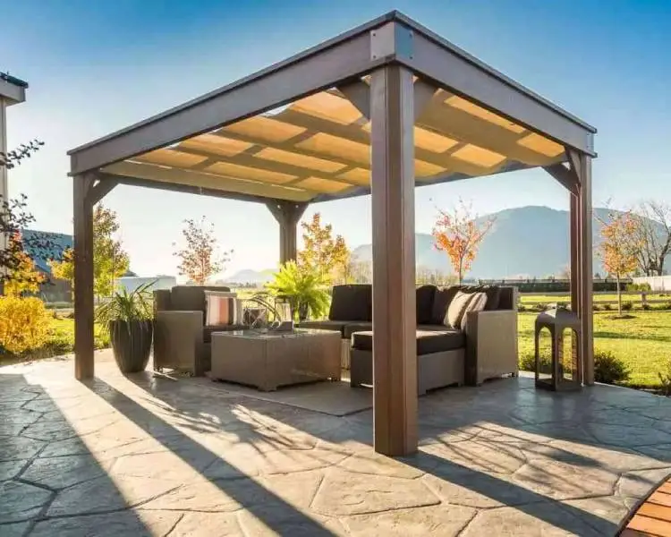 Visscher lugano gazebos installation in Colorado