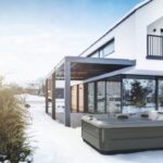 5 Best Outdoor Jacuzzi®️ Hot Tubs In Colorado For Outdoor Bliss (2024) - Spa Palace Blog outdoor jacuzzi®️ hot tubs - the J-495 hot tub outside on a snowy day