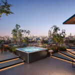 5 Best Outdoor Jacuzzi®️ Hot Tubs In Colorado For Outdoor Bliss (2024) - Spa Palace Blog outdoor jacuzzi®️ hot tubs - the J-LXL hot tub with a cityscape in the background