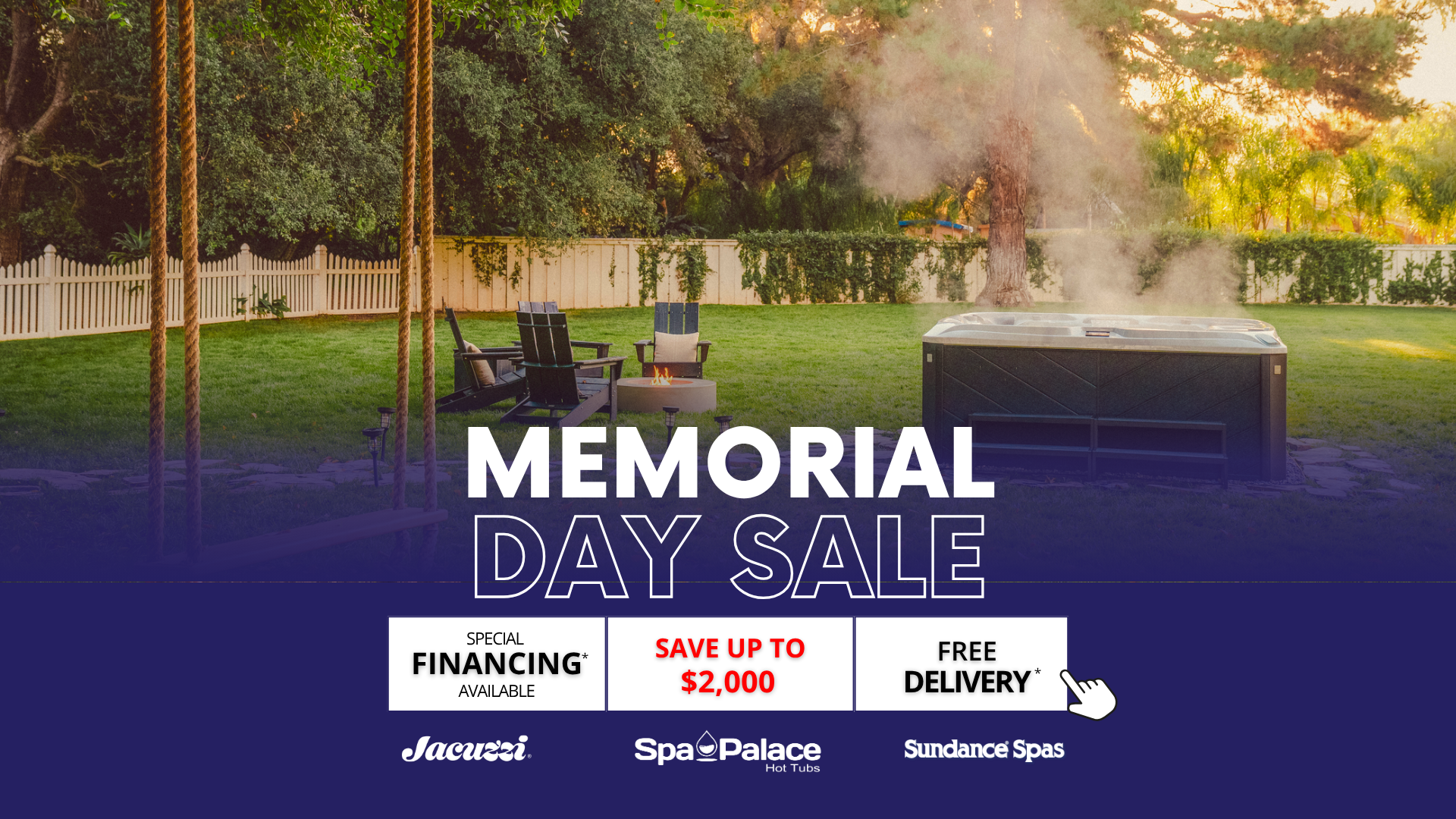 Memorial Day Hot Tub Sale at Spa Palace Colorado